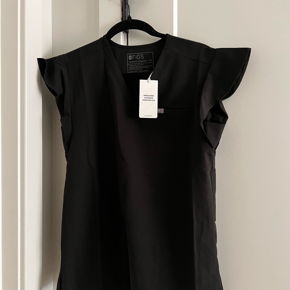 FIGS Flutter Sleeve Scrub Top